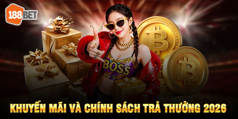 Khuyến mãi 188BET 2026 cùng chính sách trả thưởng rõ ràng.